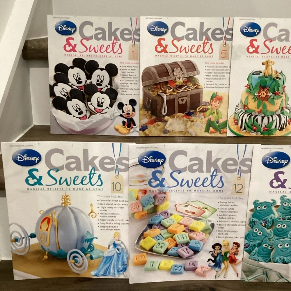 Disney Cakes And Sweets Magazines Themed Recipes Princesses Mickey Lot Of 23